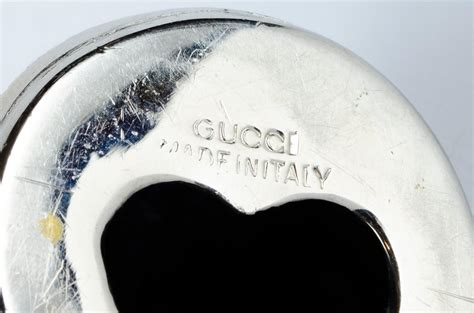 gucci bottle opener|Gucci Stamped Silverplate Bottle Opener Barware .